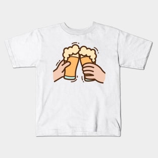 Beer Cheers Design Kids T-Shirt